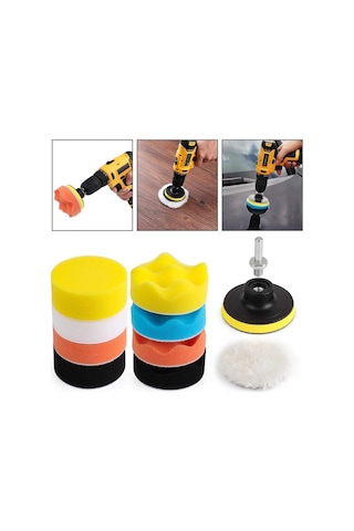 6076 Pasta Cila Polisaj Parlatma Sünger Seti 100 Mm 11 Parça