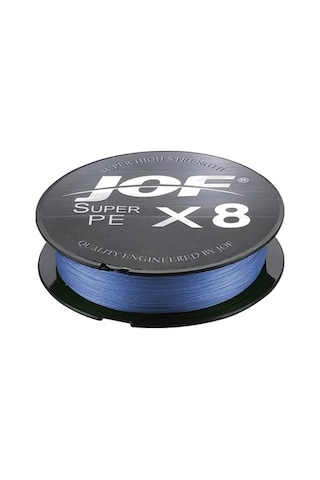 Jof 100m 0.8 Yüksek Mukavemetli Pe 8 Telli Olta Anti-ısırık Örgülü Olta Teli - Mavi