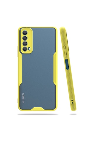 Huawei P Smart 2021 Kilif Platin Matte Silikon Arka Kapak 486104059