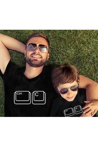 Baba Veya Oğul Baskılı T-Shirt