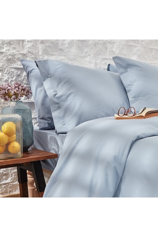 Yataş Bedding Plain Battal Boy Ranforce Nevresim Takımı - Indigo İndigo