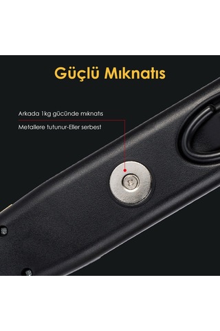 Mıknatıslı Tamir Lambası - Tezgah Lambası 100 Ledli 7 Metre Kablo