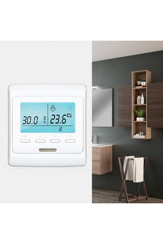 Tenfowee 16a Akıllı Isıtıcı Termostati - Ekonomik Enerji Kullanımı, Lcd Dokunmatik Panel, Çocuk Kilidi, Otomatik Sensör