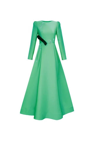 Senna Pulıce Dress Yeşil Yeşil