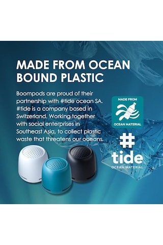 Zero Xl Ocean Taşınabilir Bluetooth Hoparlör - Ipx7 Su Geçirmez Duş Hoparlörü, 9 Saat Pil Ömrü, Mikrofon Ve Çift Eşleştirme, Dış Mekan, Seyahat Ve Havuz İçin Küçük Kablosuz Hoparlörler