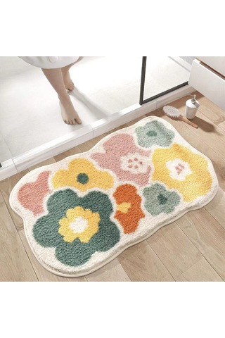 Fosenze Yumuşak Yün Benzeri Banyo Halısı - 40x60 Cm, Yüksek Emici, Kaymazsız, Makine Yıkabilir Banyo, Küvet Ve Duş Üstü Kullanıma Uygun Diğer