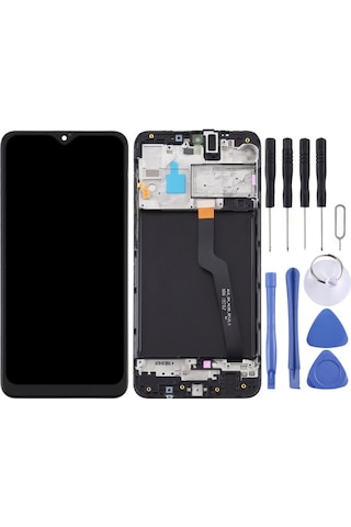 Samsung Uyumlu Galaxy Sm-a105 A10 Ekran Lcd Full Çıtalı