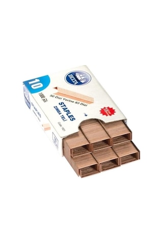 Delta No 10 Zımba Teli Sarı 10 Lu Paket