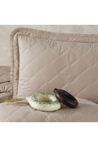 Clasy Çift Kişilik Yatak Örtüsü Tafana Bej