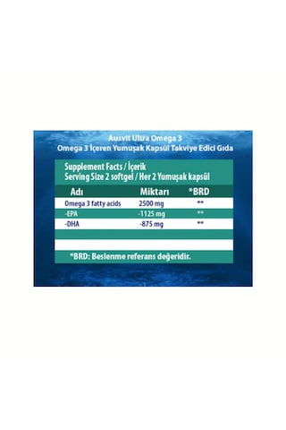 Ausvit Ultra Omega 3 2500 MG 180 Softgels