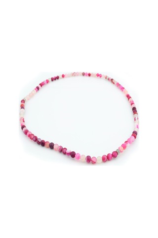 Pigado Pembe Akik Taşlı 99'Lu Hem Kolye Hem Bileklik Hem  Tesbih