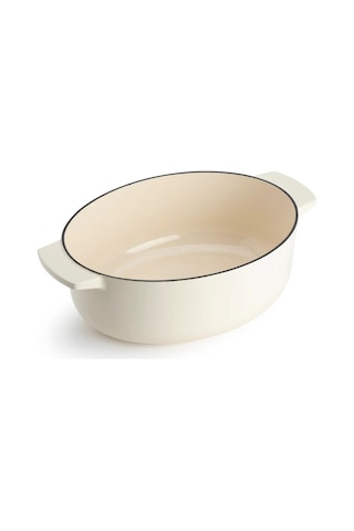 Kitchenaid Cc006062 Oval Döküm Demir Tencere 30 Cm / 5,6 L Almond