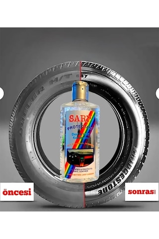 Sarp Protectant Deri - Vinil Koruyucu Lastik Parlatıcı Jel 200ml 1 Koli 24 Adet
