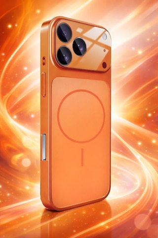İphone 17 Pro Max Uyumlu Kamera Korumalı Magsafe Wireless Şarj Özellikli Full Glass Arka Kapak