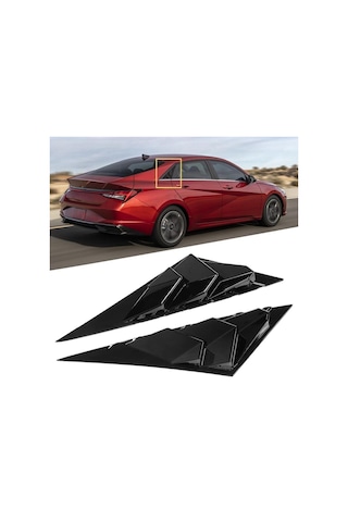 Hyundai Elantra Kelebek Cam Kaplama Vizörü 2021 Sonrası