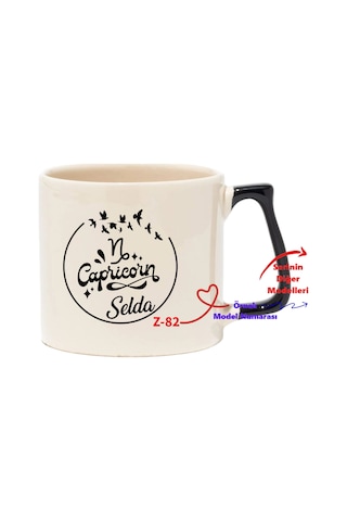 Kişiye Özel Burçlu Siyah Lüks Kupa, Burçlara Özel Kupalar Z2 Serisi