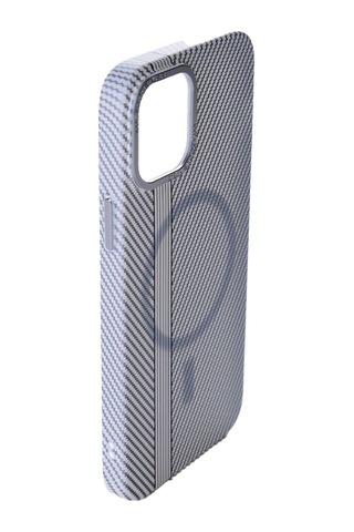 Merci Iphone Uyumlu 14 Pro Uyumlu Carbon Line Magsafe Destekli Kılıf Beyaz