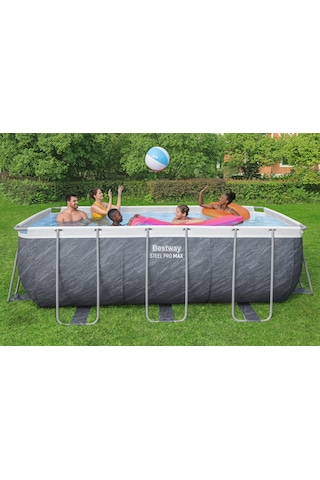 Bestway 56722 Steel Pro Max Above Ground Pool Set 4.12 M X 2.01 M X 1.22 M