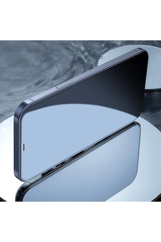 Baseus Apple Uyumlu iPhone 12 Pro Max 3D Full Tempered Cam Ekran Koruyucu Siyah