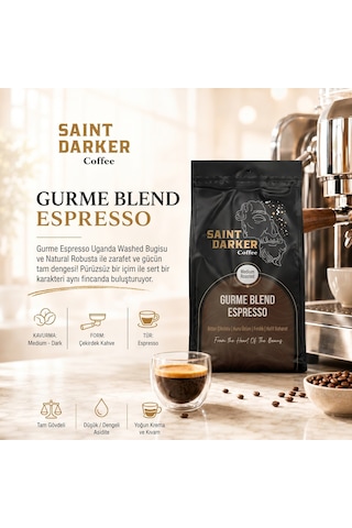 Saint Darker Gurme Blend Espresso Çekirdek Kahve 250 G
