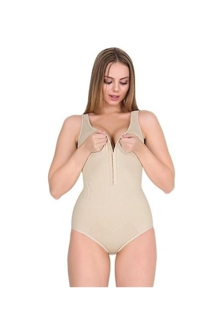 Form Time Bayan Agraflı Geniş Askılı Çıtçıtlı Body Korse 9109