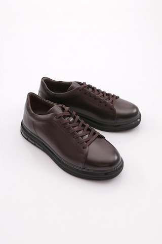 Dgn 2208 Erkek Bağcıklı Sneaker Kahve