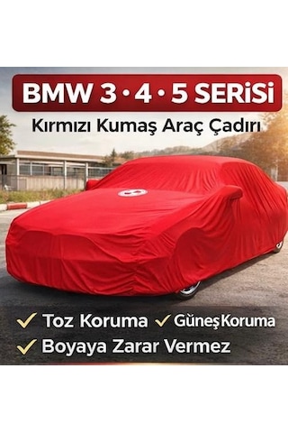 Bmw E36 Kasa Kırmızı Bmw Logolu Araç Çadırı