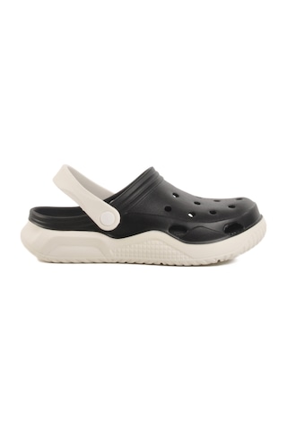 Siyah Hafif Eva Taban Unisex Sabo Terlik Stella Z Siyah-beyaz Siyah - Beyaz