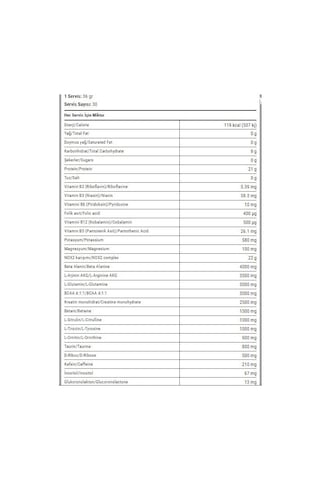 Hardline Nox2 1090 Gr Özel Formül Performans Ürün