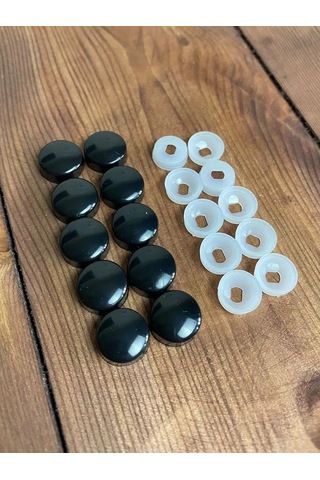 Metallomaster Mobilya Tıpaları Siyahtır, 100 Adet. 164359424 Siyah