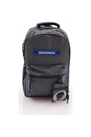 Young Maskot Cüzdanlı Sırt Çantası / Okul Çantası 51697 - Yeşilimsi Gri Spor Çantası Günlük Çanta Desenli