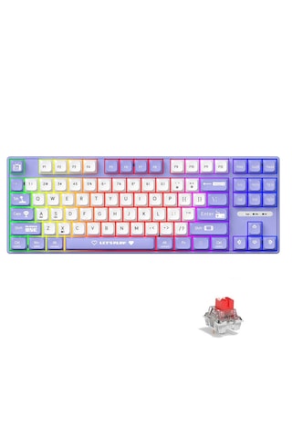 Ak870mc Kablolu- Hot Swap Mekanik Oyuncu Klavyesi - Red Switch