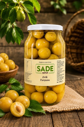 Sade Gurme Erik Turşusu 1000 Cc