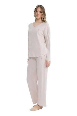 U.S. Polo Assn. U.s Polo 17090 V Yaka Pijama Takım 001