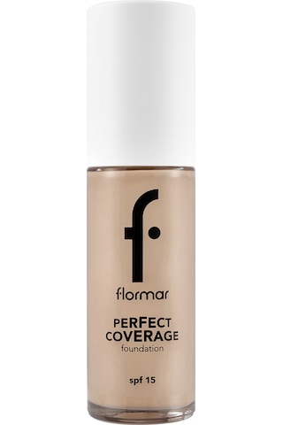 Flormar Perfect Coverage Yoğun Kapatıcı Su Bazlı Fondöten (Sıcak Alt Ton) -101 Pastelle -8682536058148