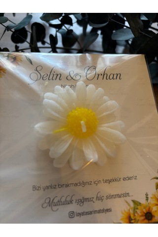 Bernami Mumluk Şamdanpinterest Yeni Sezon 20 Adet Papatya Mum, Nikah Şekeri, Doğum Bebek, Sünnet, Düğün Nişan Söz, Kına Diğer