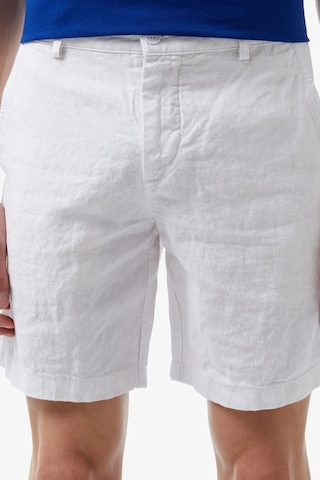 Lacoste Men's Slim Fit Linen Bermuda Shorts White Erkek Dar Kesim Keten Şort Beyaz