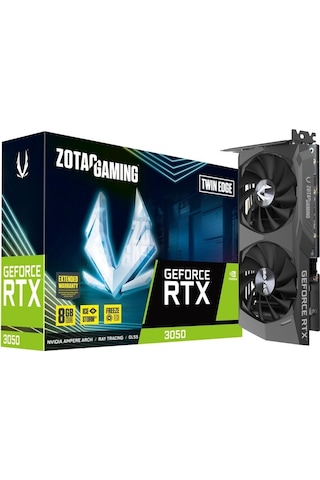 Zotac NVIDIA GeForce RTX 3050 Twin Edge ZT-A30500E-10M 8 GB GDDR6 128 Bit Ekran Kartı
