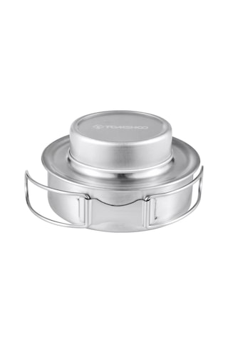 Tomshoo Çapraz Standlı Ve Kapaklı Kamp Alkol Sobası Y27173 Gümüş Gümüş