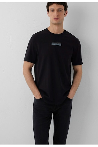 Mavi M0613539-900 Mavi Black Baskılı T-shirt Erkek Tişort siyah