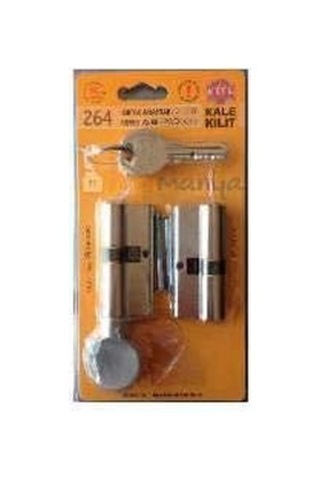 264 Ortak Anahtarlı 2'li Set Snc+smc Kilit Silindiri, Barel 68 Mm Standart