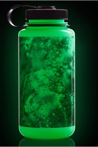 Nalgene Wide Mouth 32 Oz Suluk Matara 1 Litre Glowyld Worms 682025-0033 Yeşil