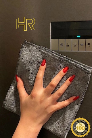 Hrpak Sihirli Ankastre Ocak Davlumbaz Temizlik Bezi Gri 3'lü 40 x 40 CM