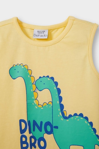 Defacto Erkek Bebek Bisiklet Yaka Dinazor Baskılı Atlet E1253a525hsyl295 Sarı