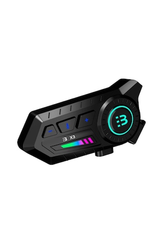 X3 Motor Kask Kulaklık Rgb Modlu Su Geçirmez 5.3 Bluetooth Interc