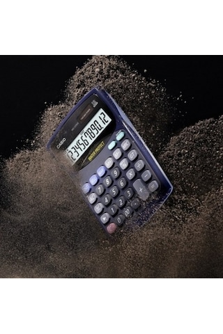 Casio WD-220MS-BU Masaüstü Suya ve Toza Dayanıklı 12 Hane Hesap Makinesi