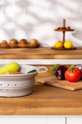 Emsan Soft Katlanabilir Büyük Süzgeç Gri