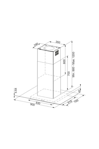 Franke 3250518790 Davlumbaz Glass Lınear Isola Fgl 915 I Bk / Xs