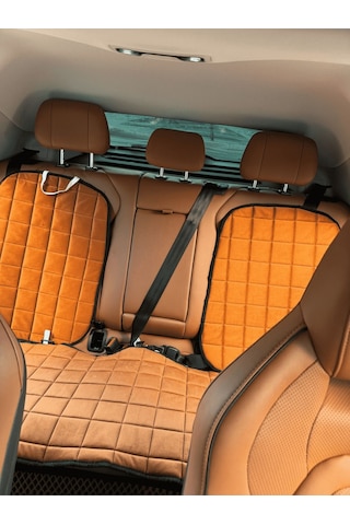Fiat Albea Koltuk Minderi Ortopedik Cepli Araç Kılıf Seti Tam Uyumlu,taba Renk