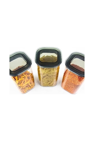 Omak 3 &apos Lü 1.1 Lt. Kare Erzak Kabı Seti